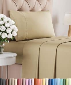 Juego de Sábanas de Algodón de 400 Hilos - Tamaño Twin XL