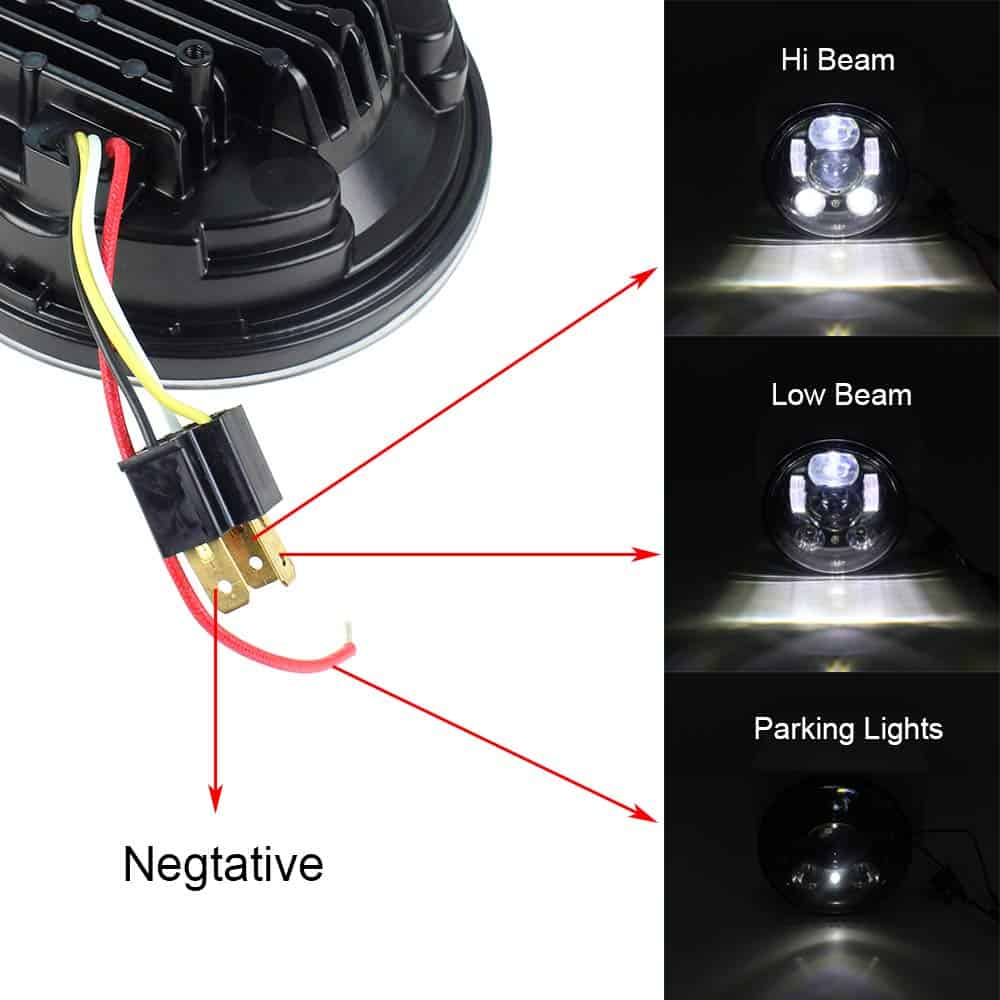 Faro Delantero de Motocicleta Akmties de 5.75 pulgadas con - Imagen 6