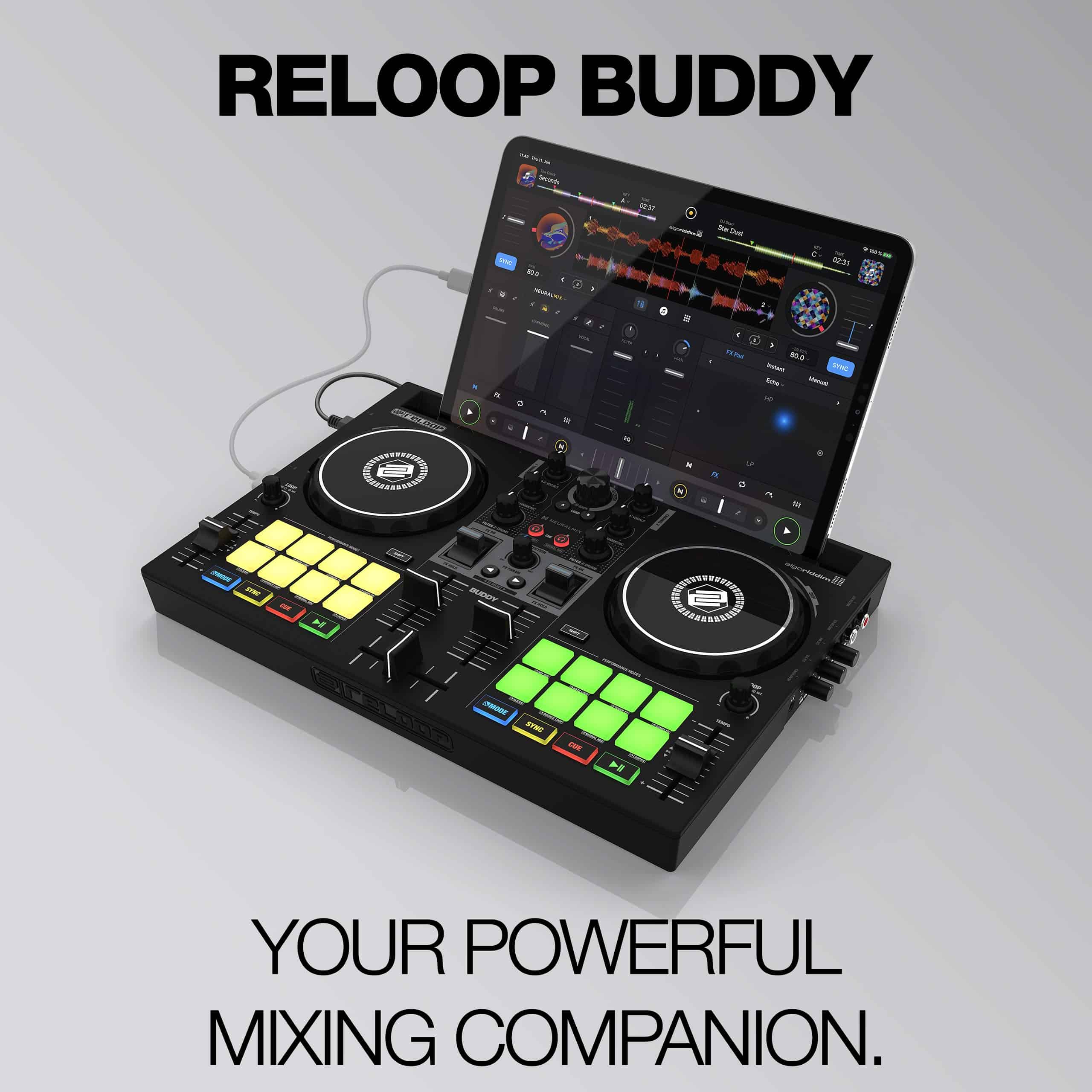 Controlador de DJ de 2 canales compacto Reloop Buddy - Imagen 6