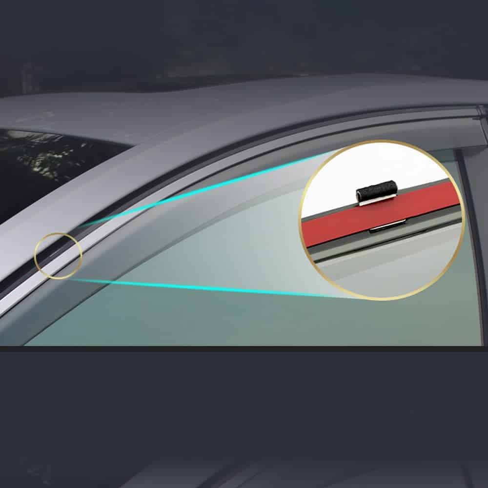 LQQDP 4pcs Humo Tintado con Ribete Cromado Estilo de - Imagen 7