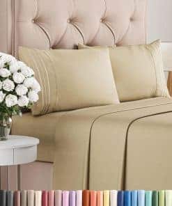 Juego de sábanas Queen Size de 400 hilos de algodón -