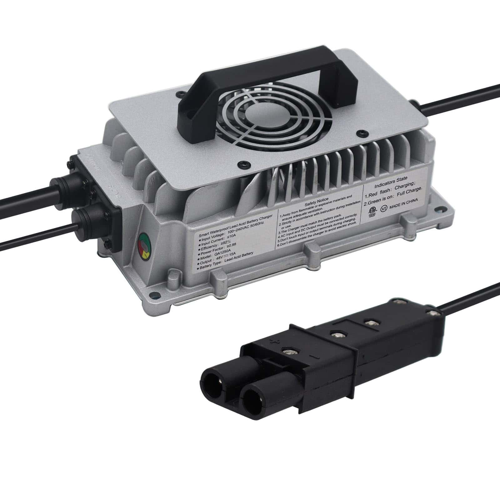 Cargador de batería Abakoo 48V 15A para Carro de Golf