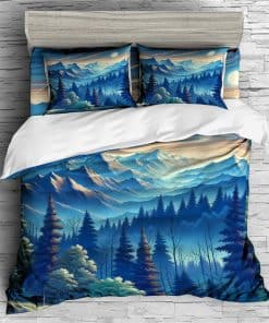 Juego de Funda nórdica REALIN Hawthorn 3D -Azul