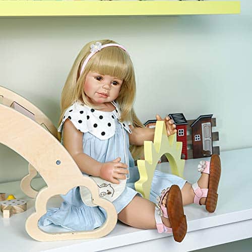 Muñecas Reborn de 28 pulgadas, Gran bebé de cuerpo completo - Imagen 5