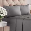 Juego de Sábanas Twin de 4 Piezas - Cómodas, -Gris Oscuro