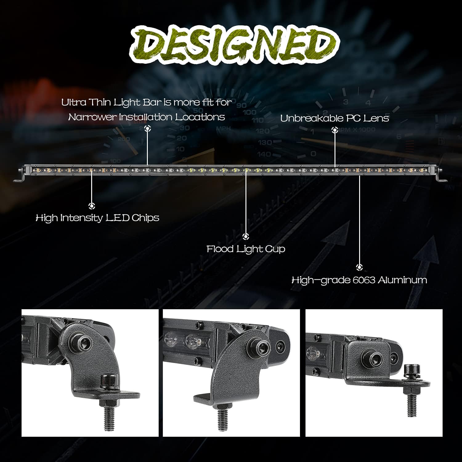 Barra de luz LED de persecución trasera, LTEODCHEW 37 - Imagen 7