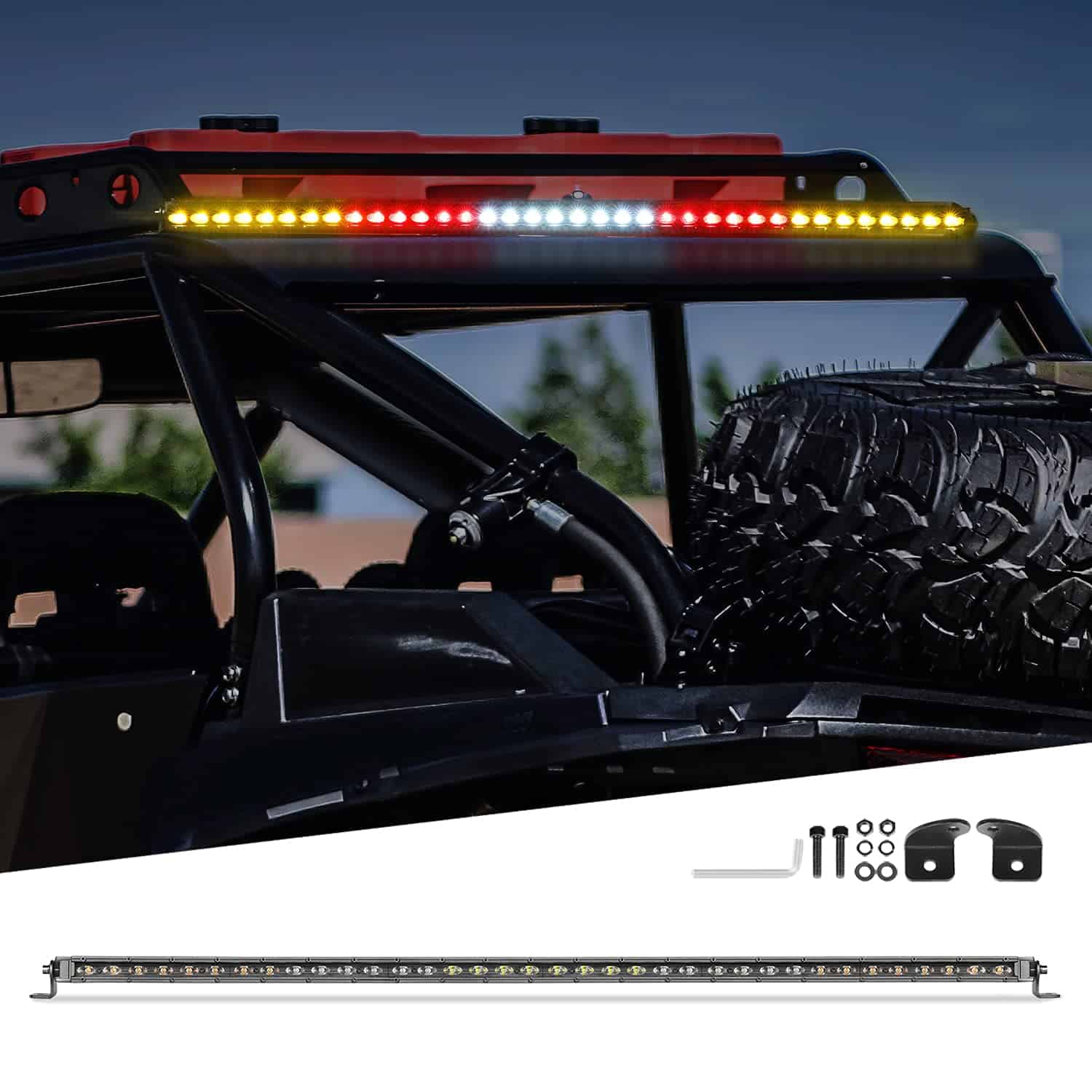 Barra de luz LED de persecución trasera, LTEODCHEW 37 - Imagen 9