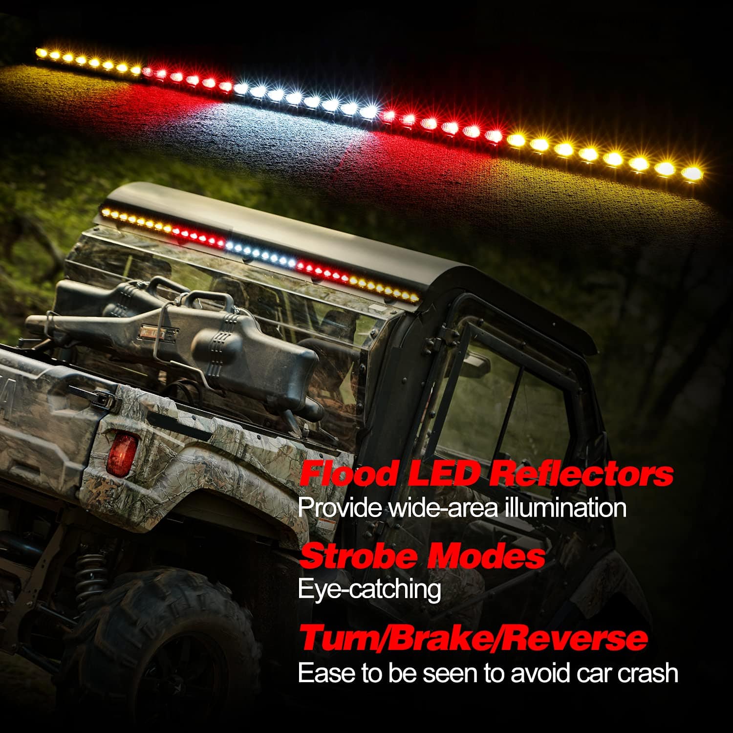 Barra de luz LED de persecución trasera, LTEODCHEW 37 - Imagen 5