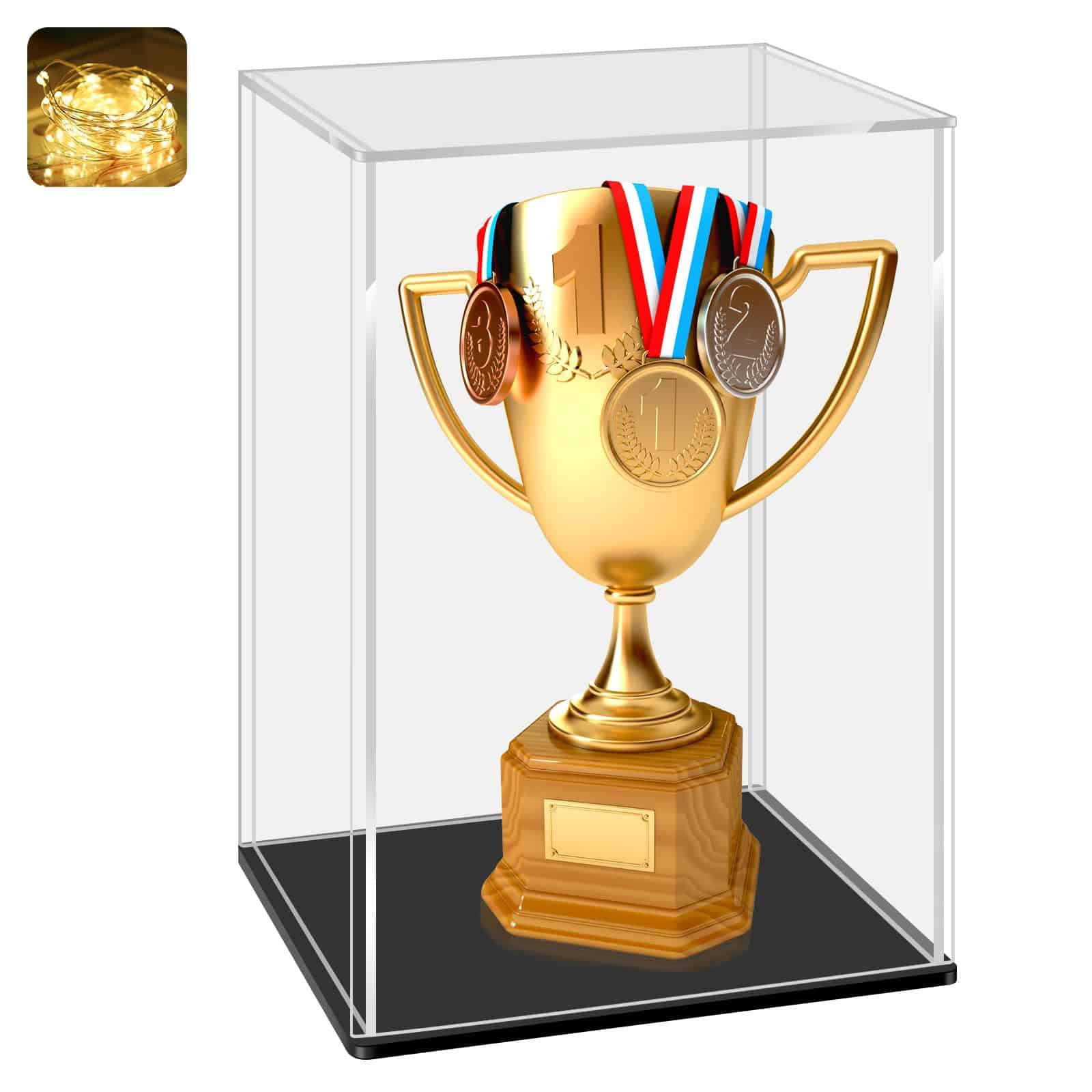 Estuche de exhibición de acrílico LANSCOERY, estuche de