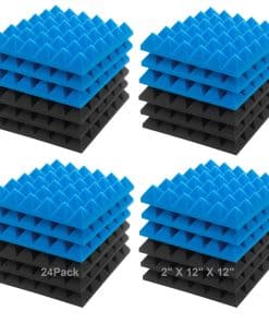 Paneles de Espuma Acústica JBER, Paquete de 24 2" X 12" X