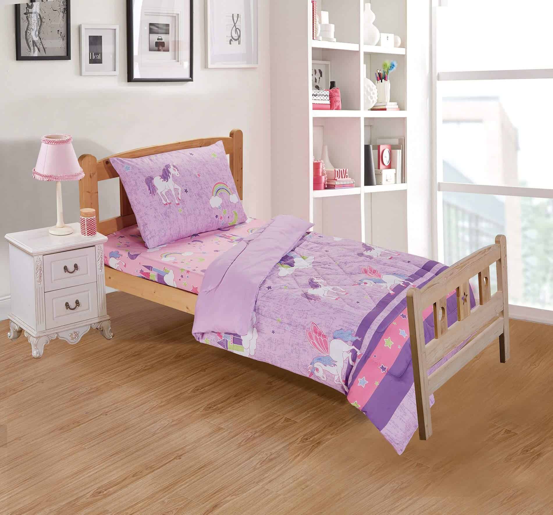Juego de Ropa de Cama con Diseño Divertido de Unicornio