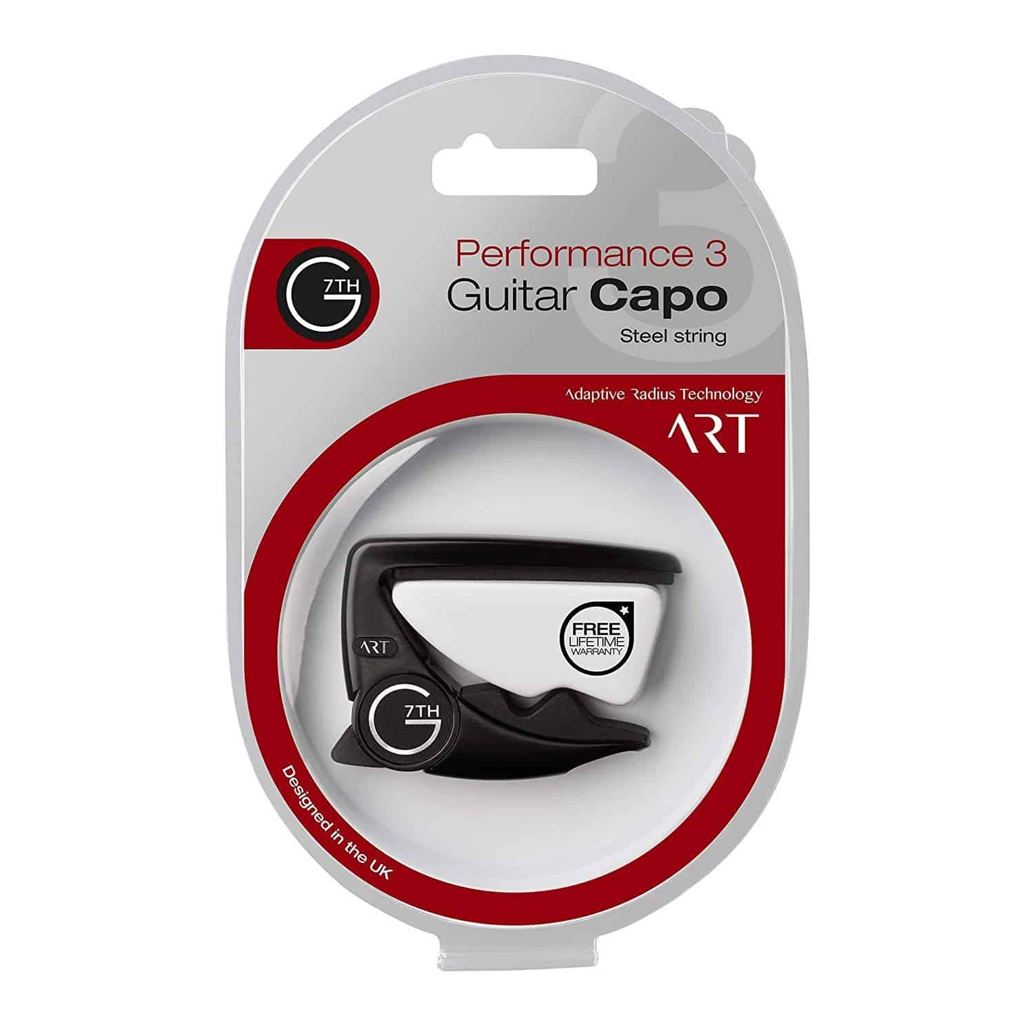 G7th Performance 3 ART Capo - 6 Cuerdas, Negro Satinado - - Imagen 5