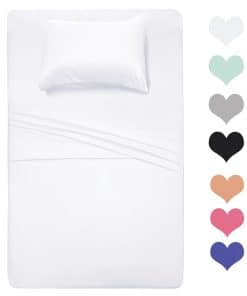 Juego de Sábanas de Algodón Tamaño Twin de 400 Hilos Best