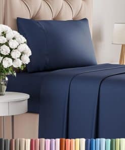 Juego de sábanas tamaño Twin XL de 400 hilos de algodón -