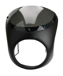 Universal 7" Carenado de Faro Manillar Parabrisas Café