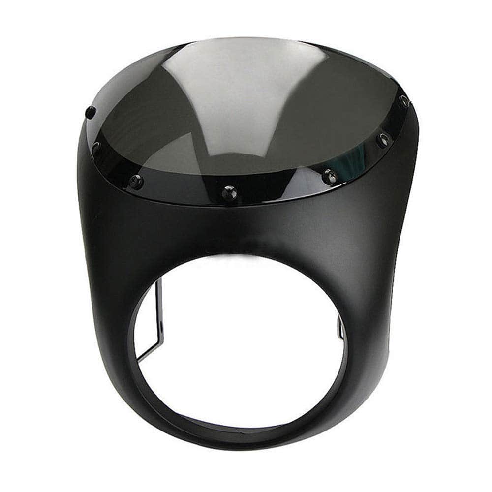 Universal 7" Carenado de Faro Manillar Parabrisas Café