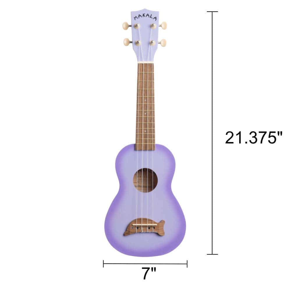 Ukulele Soprano Kala Purple Burst Dolphin Makala - - Imagen 3