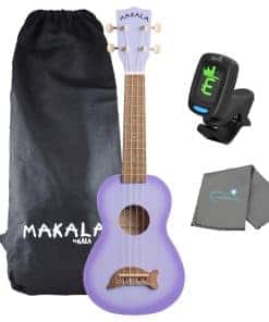 Ukulele Soprano Kala Purple Burst Dolphin Makala -