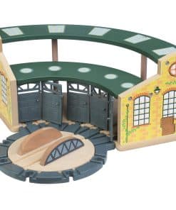 Maxim Enterprise, Inc. Casa Redonda de Tren de Madera con