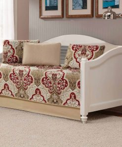 Set de Colcha Acolchada de 5 Piezas para Cama Diurna con