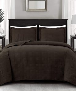 Juego de Edredón Chezmoi Collection Kingston de 3 Piezas en