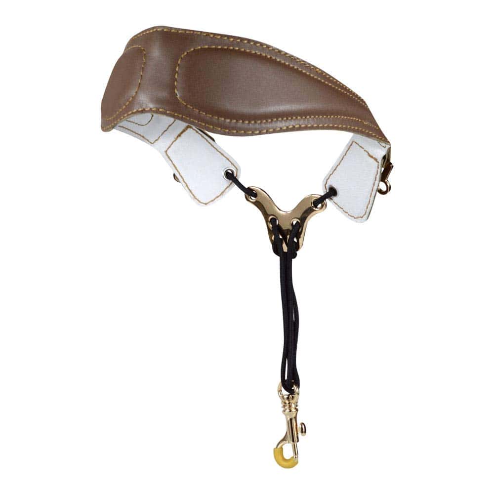 Correa de cuello para saxofón adorence de cuero - - Imagen 3