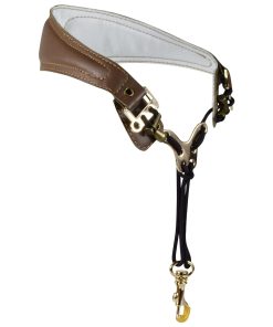 Correa de cuello para saxofón adorence de cuero -