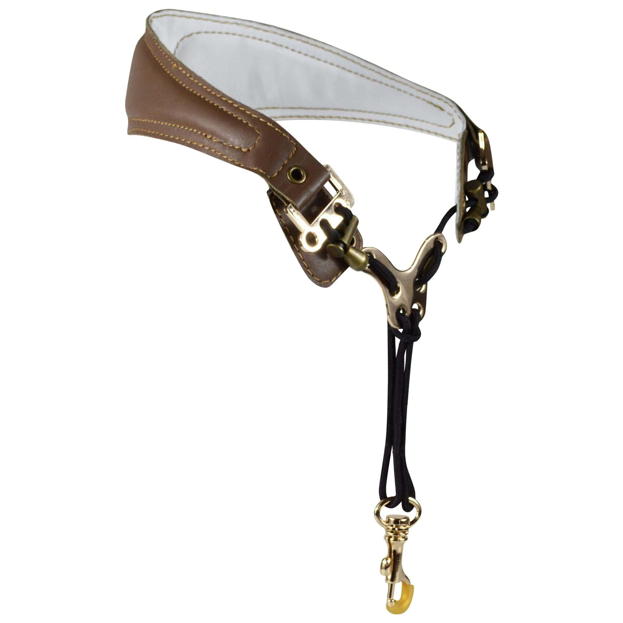 Correa de cuello para saxofón adorence de cuero -