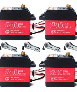 ANNIMOS Pack de 4 Servomotor Digital RC DS3218 20KG de Alto