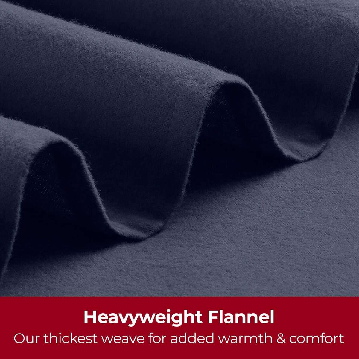 Set de Sábanas de Franela Mellanni - 4 Piezas de Lujo 100% - Imagen 6