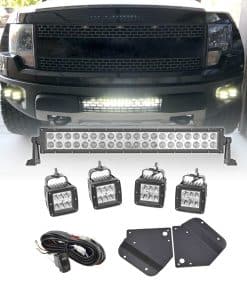 Barra de luz LED recta de 22'' 120W y 2x 3'' Luces