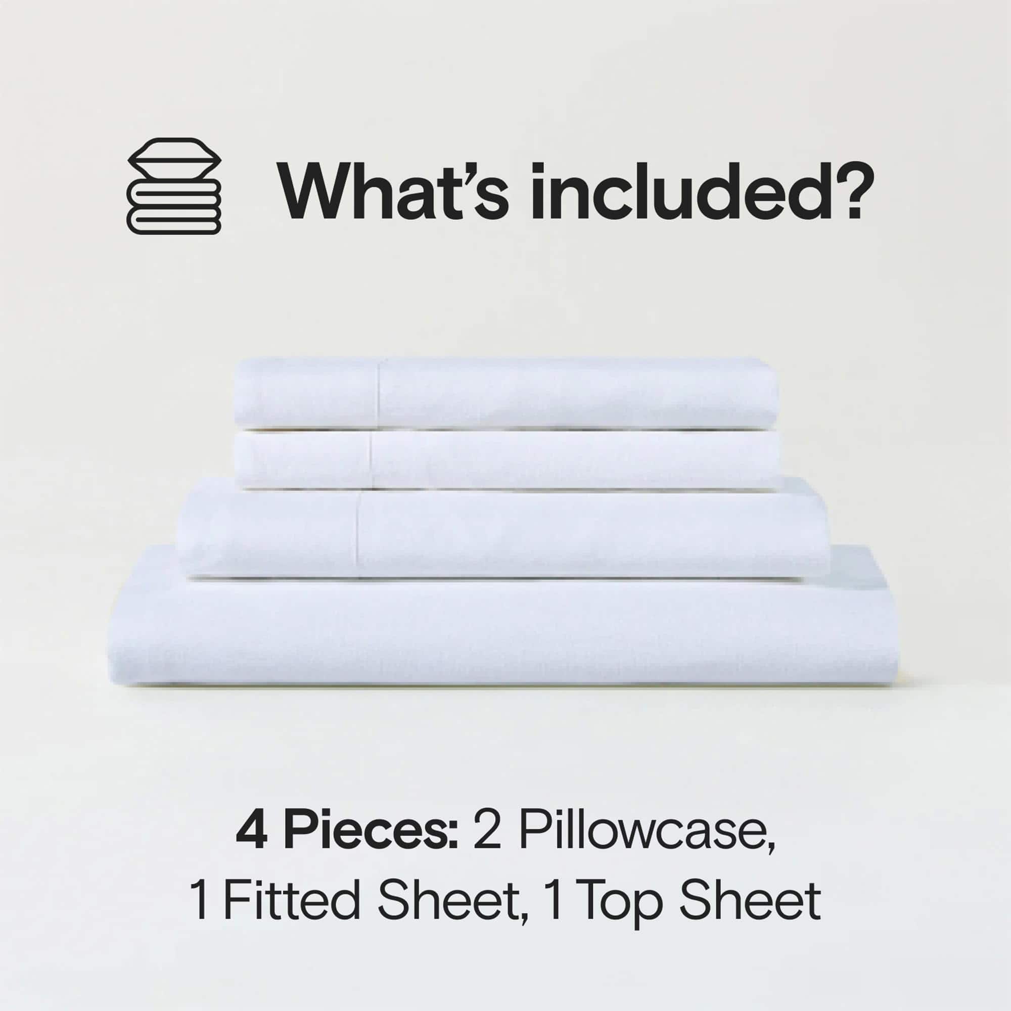 Juego de sábanas de lino orgánico francés -Nieve - Imagen 3