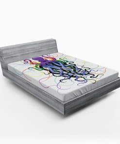 Sábana Ajustable Lunarable Octopus, Caóticos Seres