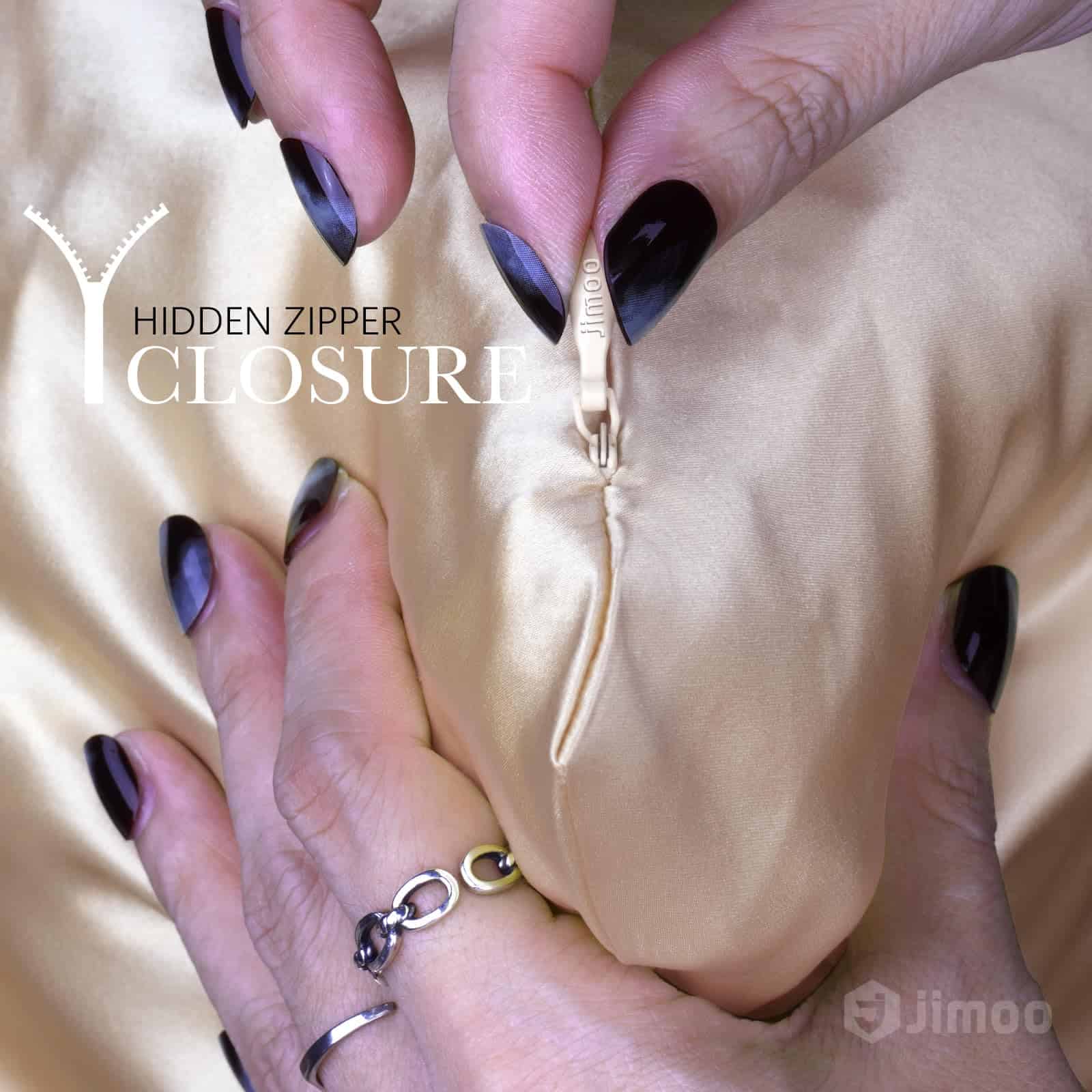 Funda de Almohada 100% Seda de Morera para -Beige - Imagen 6