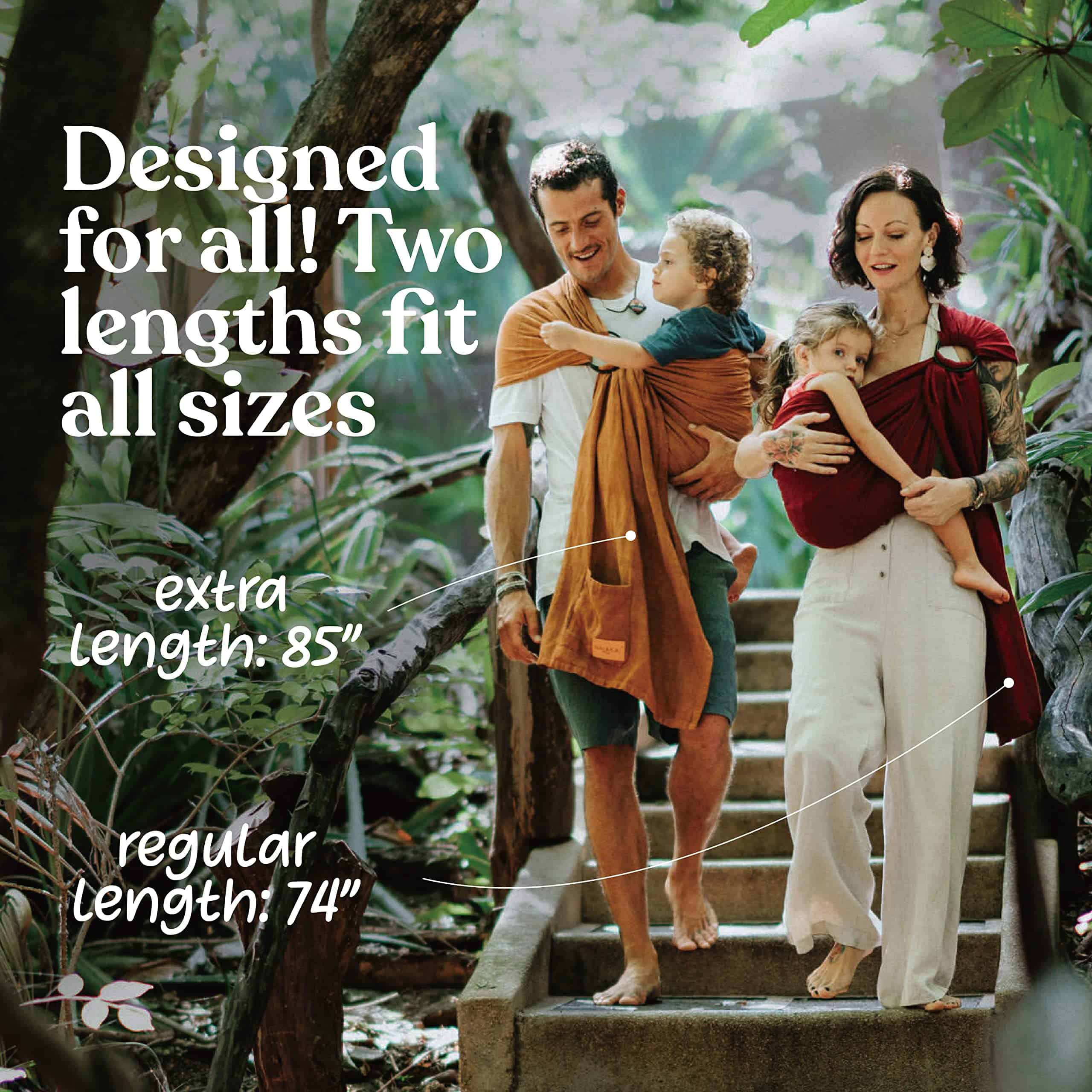 Porta Bebé Nalakai Ring Sling. Ecológico, Suave Fular para - Imagen 10