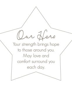 Manta Pavilion Gift Company Nuestro Héroe - 50x60 Rubor Real