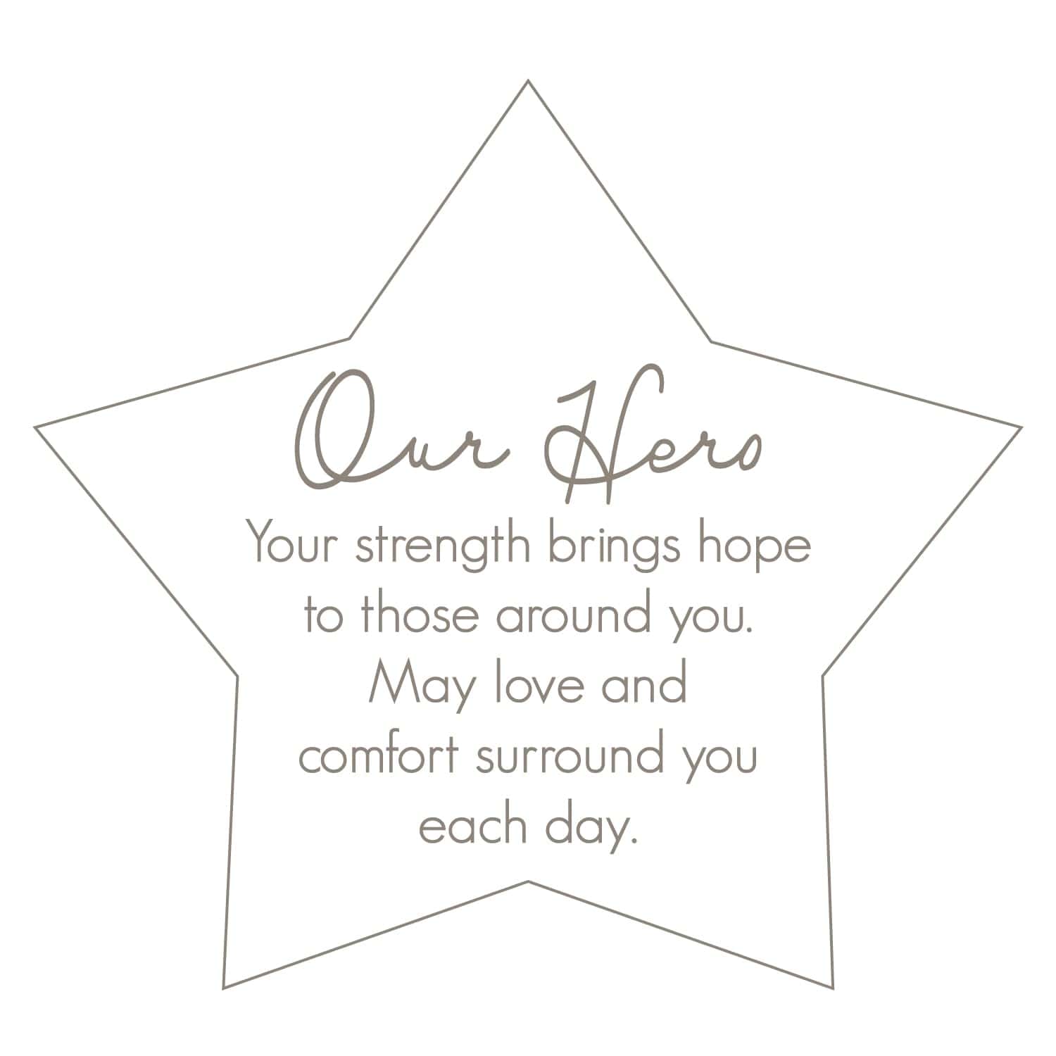 Manta Pavilion Gift Company Nuestro Héroe - 50x60 Rubor Real