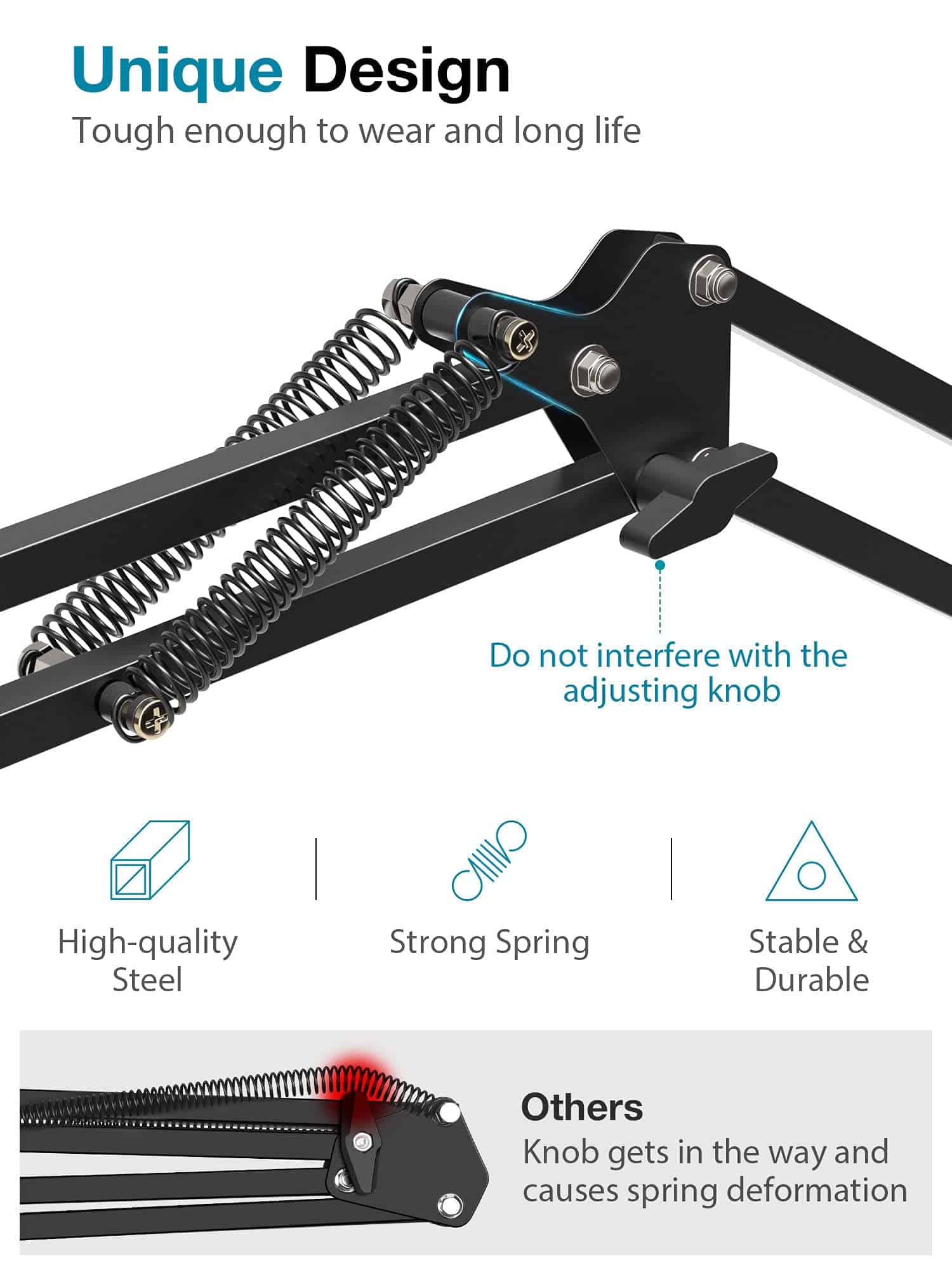 Soporte de micrófono InnoGear Mic Boom Arm -InnoGear - Imagen 4