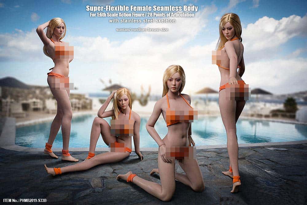 Figuras de Acción Realistas de Cuerpo Femenino sin Costuras