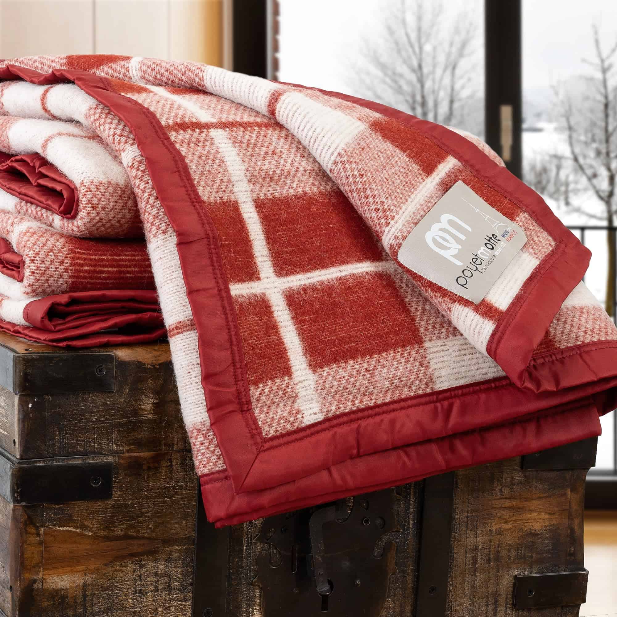 Manta de lana virgen Poyet Motte Rivoli 400GSM, peso - Imagen 8