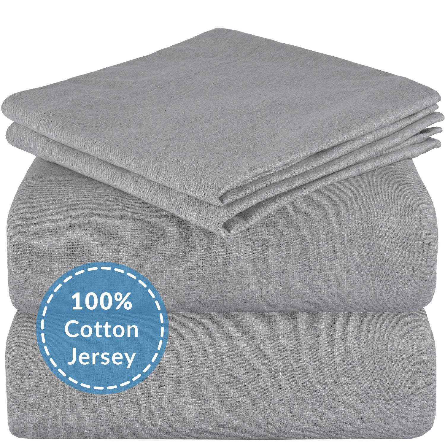 Juego de sábanas Mellanni de jersey - 4 piezas 100% algodón