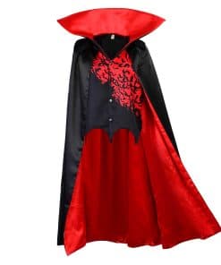 Capa de Vampiro para Niños con Chaleco Cuello Alto Capucha