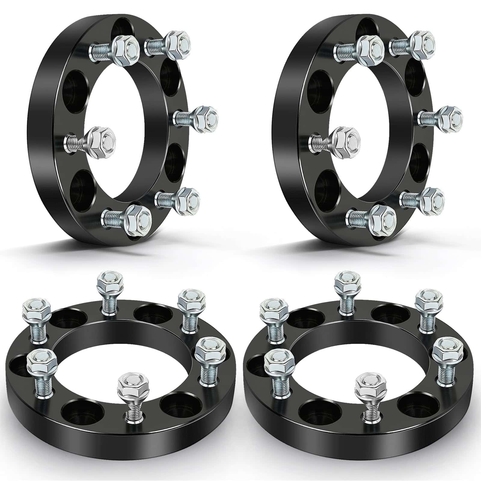 OCPTY 4PCS Separadores de Rueda 6x5.5 a 6x5.5 de 1 pulgada