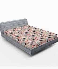 Sábana Ajustable Lunarable Forest, Mapaches en Jardín