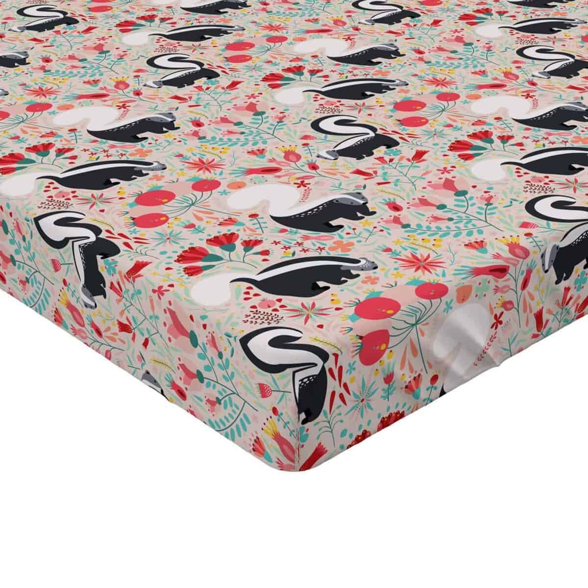 Sábana Ajustable Lunarable Forest, Mapaches en Jardín - Imagen 4