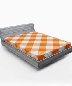 Sábana Ajustable Lunarable Plaid, Patrón de Cuadros