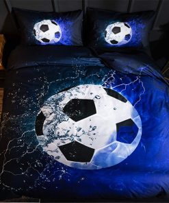 Juego de Funda nórdica MOZEO 3D de Fútbol de 3 Piezas (1