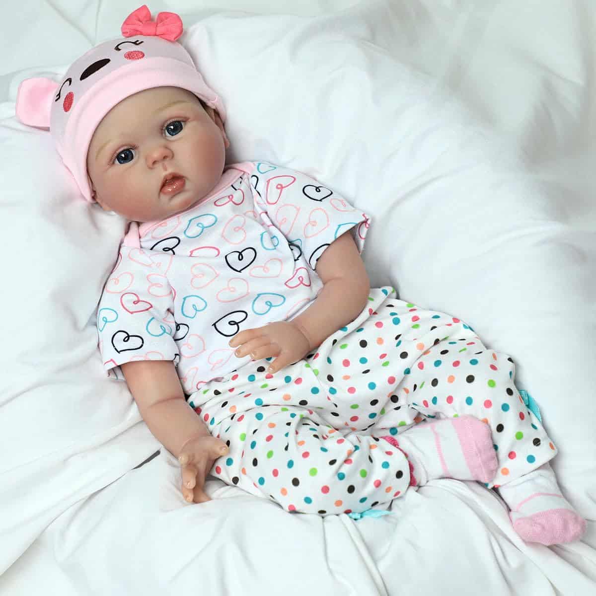 Muñeca Realista Reborn CHAREX - Bebé Niña de 22 Pulgadas, - Imagen 5