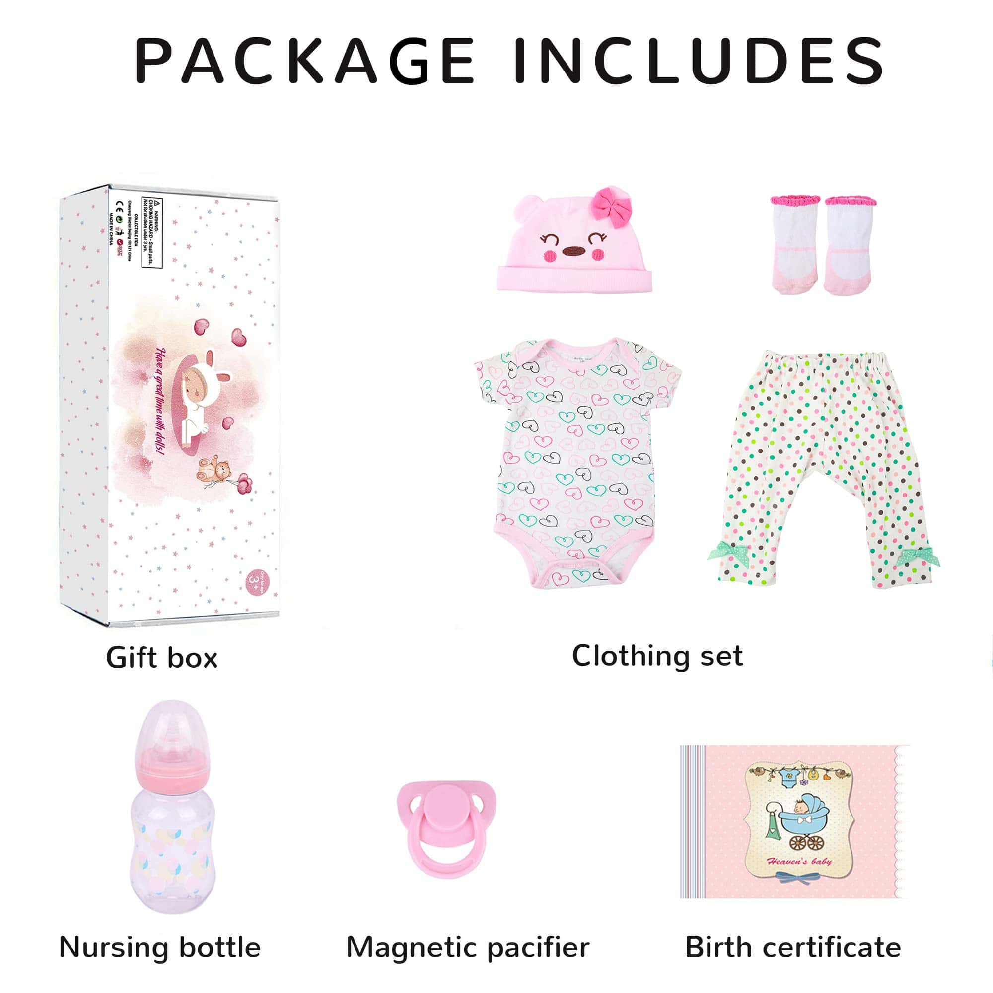 Muñeca Realista Reborn CHAREX - Bebé Niña de 22 Pulgadas, - Imagen 8