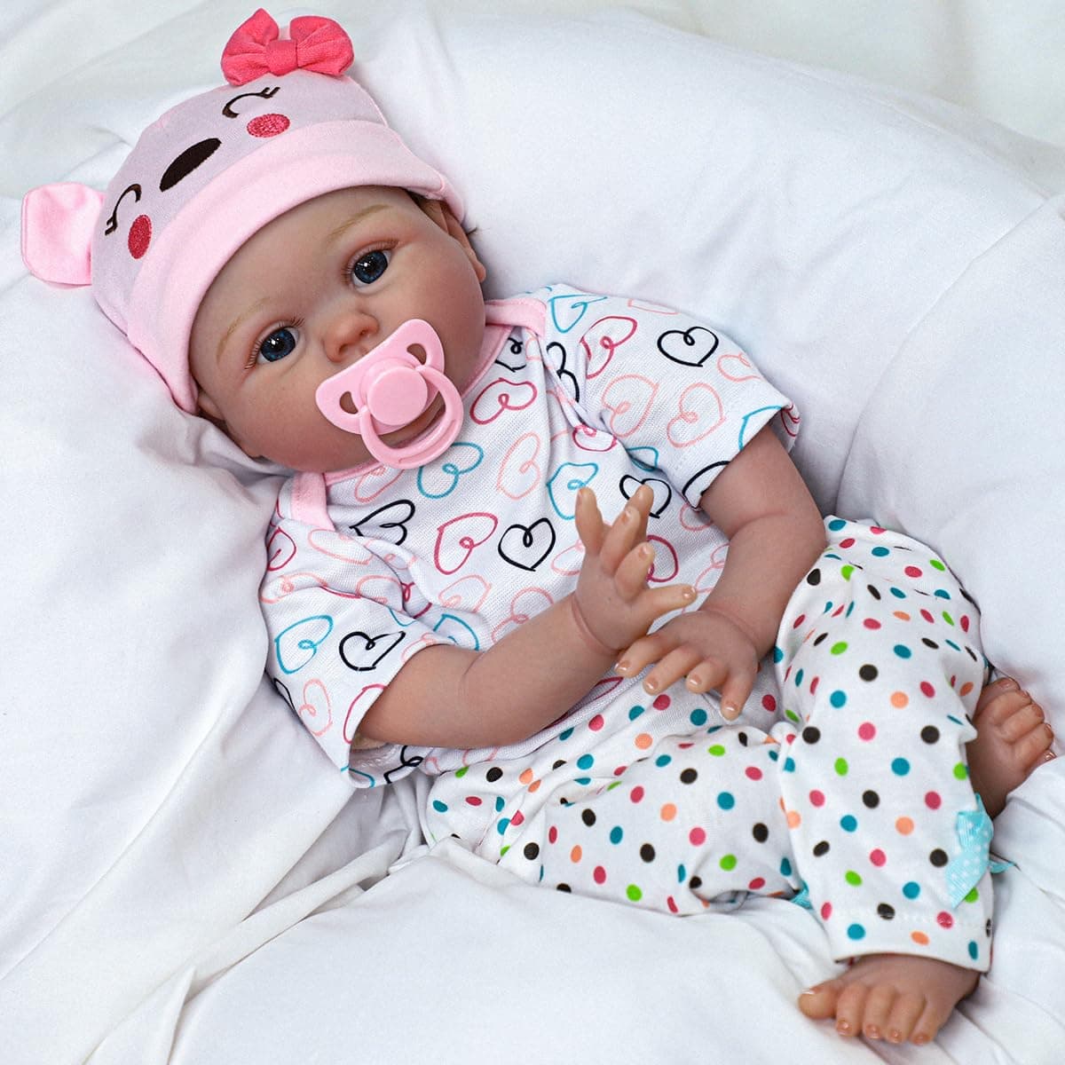 Muñeca Realista Reborn CHAREX - Bebé Niña de 22 Pulgadas, - Imagen 3